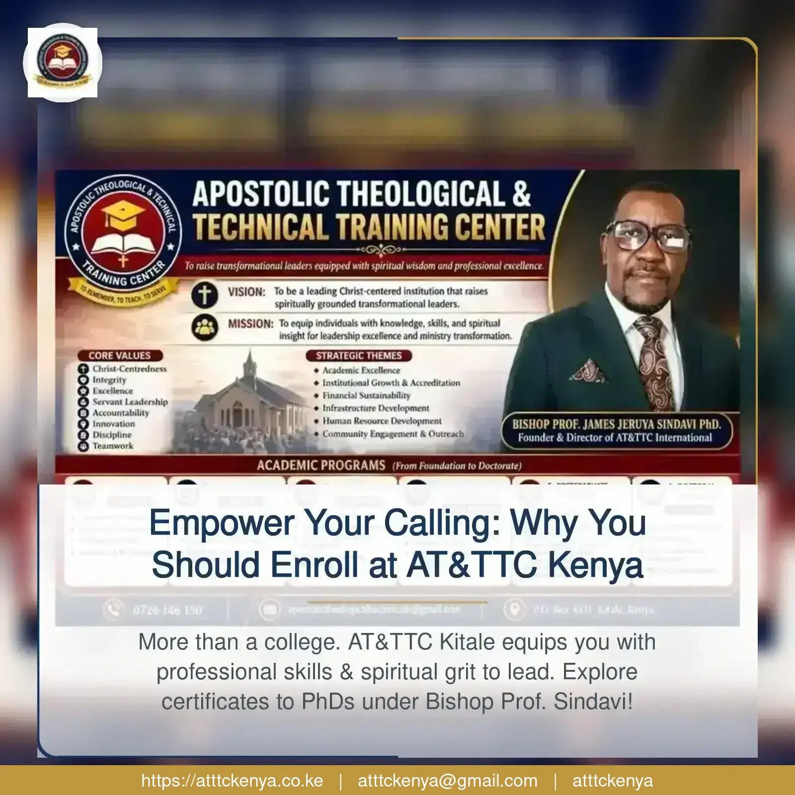 Empower Your Calling: Why You Should Enroll at AT&TTC Kenya