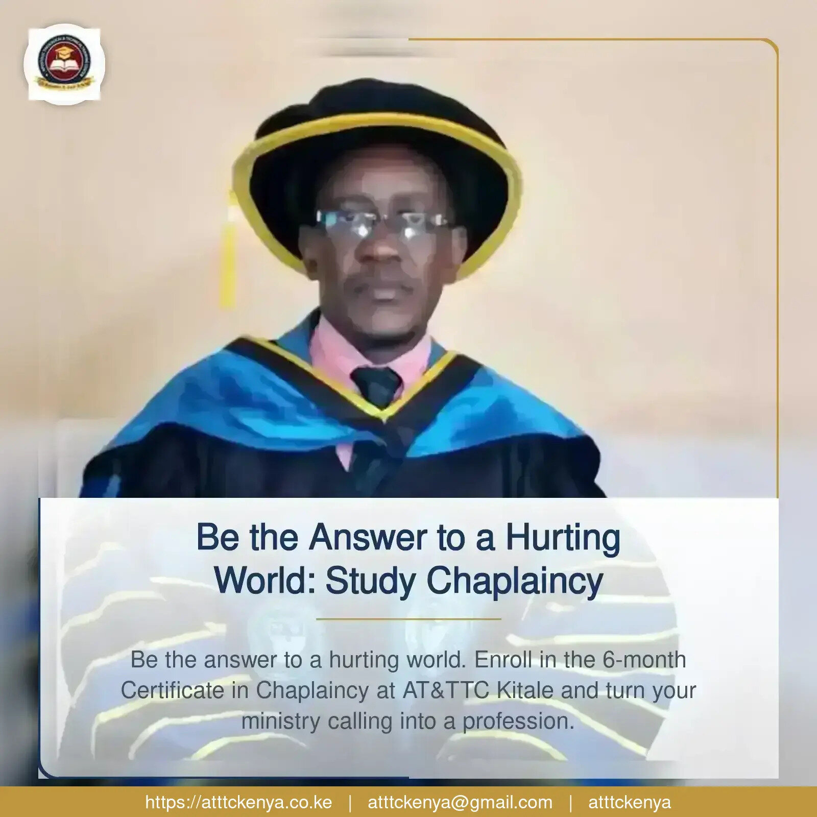 Be the Answer to a Hurting World: Study Chaplaincy